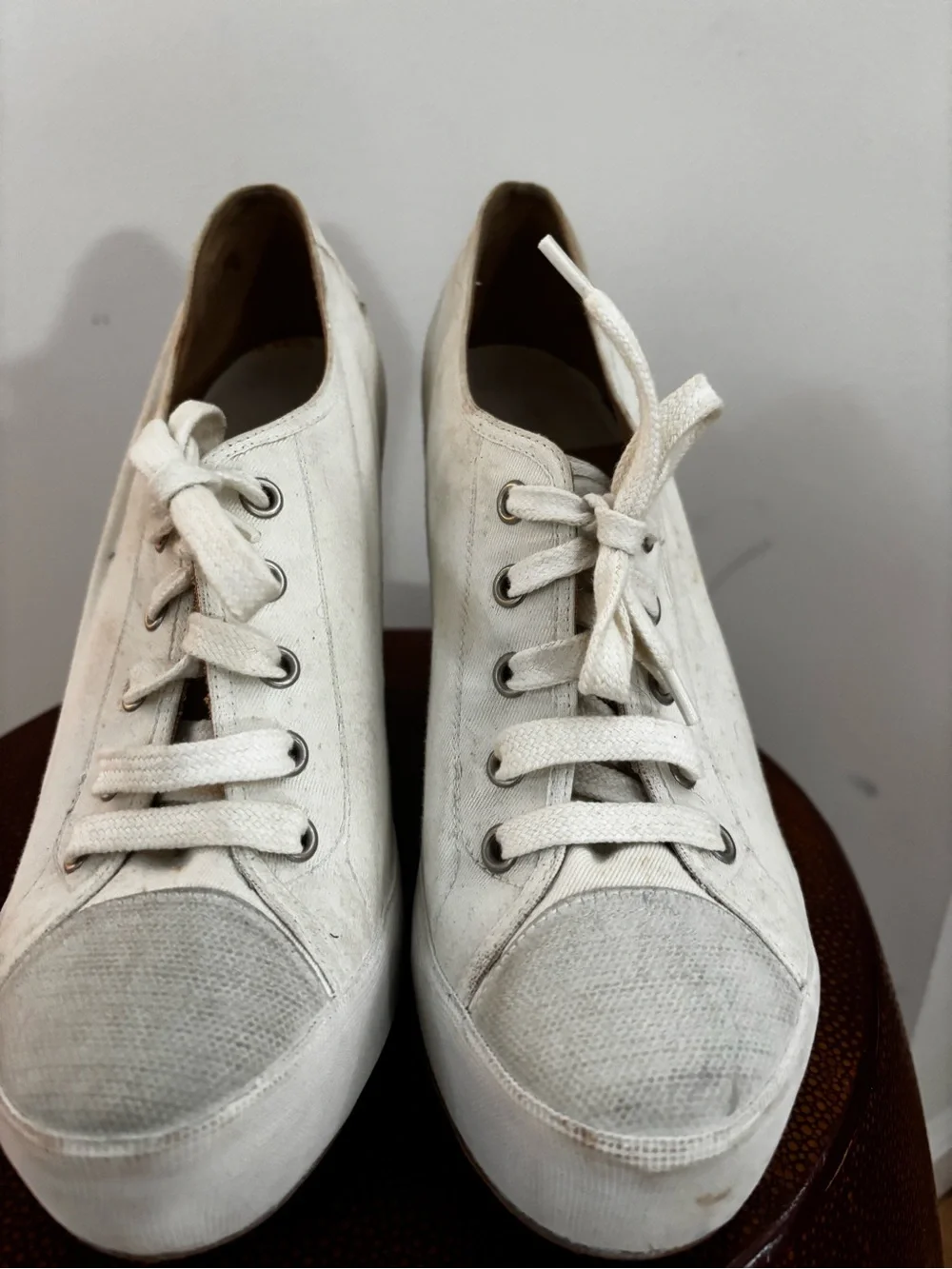 Dries Van Noten canvas wedge
